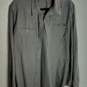 Stio Charcoal Button-Up‎ Shirt